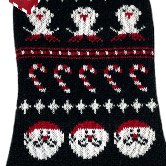 Pet Apparel Snowman, Candy Cane & Penguin Dog Sweater, Black, Red, White, Small - Picture 3 of 6